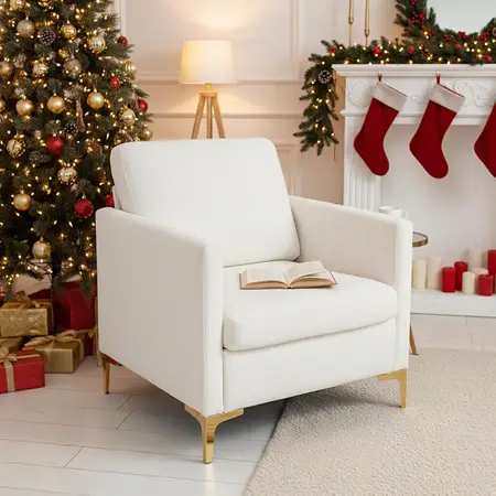 Velvet Sofa Chair Small Single Sofa for Small Space